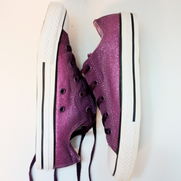 CONVERSE ALL STAR DOUBLE TONGUE GLIMMER SNEAKERS - Picture 3 of 9